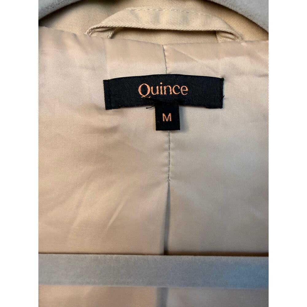 Quince Women's Comfort Stretch Trench Coat Light Khaki Size M - Picture 5 of 7